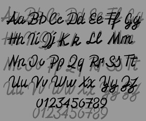 Hipster font - Modern vector font - English alphabet