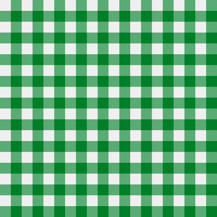St. Patrick s day plaid seamless pattern. Green white tartan background. Saint Patricks backdrop. Vector template for fabric, textile, wallpaper, wrapping paper, etc.