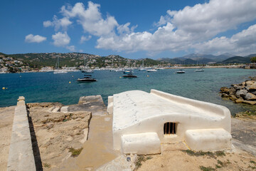 Fototapeta na wymiar varadero de bien den Vic, Port d`Andratx, Mallorca, balearic islands, Spain