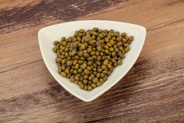 Vegetarian cuisine - dry green lentil