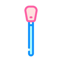 stick for cleaning fragile items color icon vector illustration