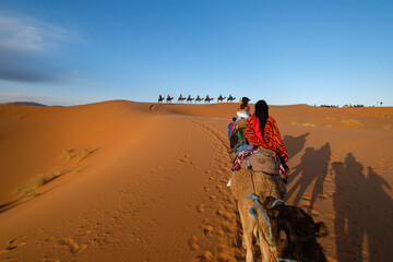 Obraz premium Erg Chebbi dunes, Merzouga, Marruecos, Africa