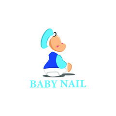 baby nail accessoris logo design for business and company