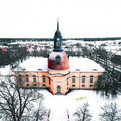 Pfarrkirche Neuruppin im Winter 