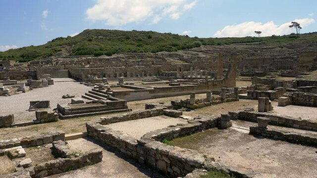 Rhodes Greece : The ancient city of Kamiros  or Kameiros 