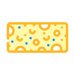 sponge for wash color icon vector illustration