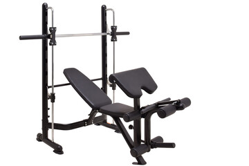 Gym machine isolated on white. Healthy lifestyle. Power sports trainer