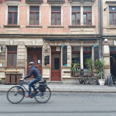 Fototapeta na wymiar Street architecture in Germany.