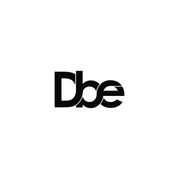 dbe letter original monogram logo design