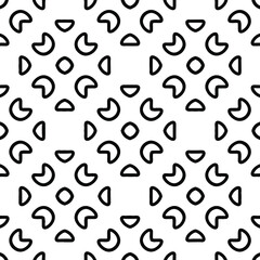 Geometric vector pattern with triangular elements. Seamless abstract ornament for wallpapers and backgrounds. Black and white colors.