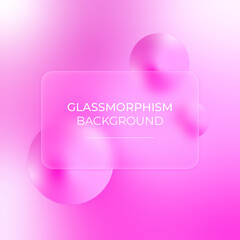 Glassmorphism. Abstract background. Design template of flyer, banner, cover, poster. Vector.