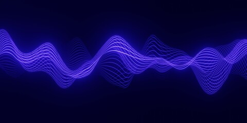 abstract background with a blue wave