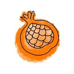 Orange fruit garnet