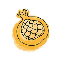 Yellow fruit garnet icon