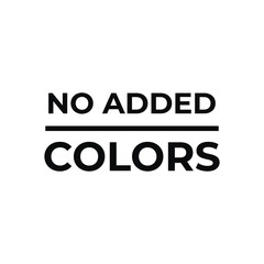 No added colors text design vector