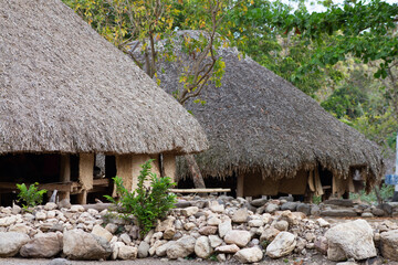 Traditional village in Suai Covalima Timor Leste