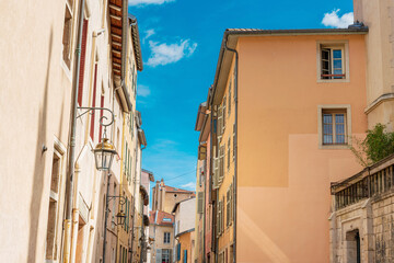 Fototapeta na wymiar Antique building view in Old Town Nancy, France