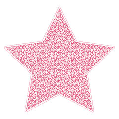 Vector stylized of the star. Symbol for your design.