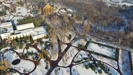 Winter park from above