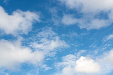 Natural pattern of clouds in the sky