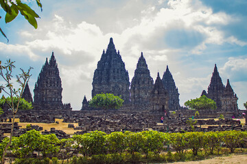 Prambanan is a Hindu temple dedicated to the Trimurti: the Creator (Brahma), the 
Preserver...