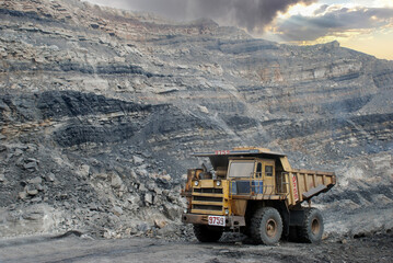 Coal mine in Telangana state, India