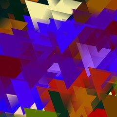 abstract background of multicolored geometric objects.