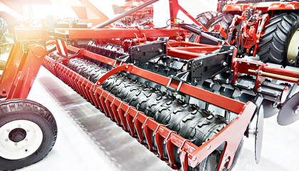Harrow mulcher for wheeled tractors of agricultural