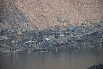 Coal mine in Telangana state, India