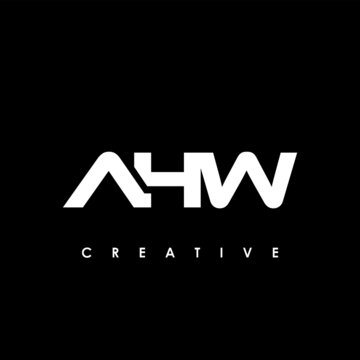AHW Letter Initial Logo Design Template Vector Illustration