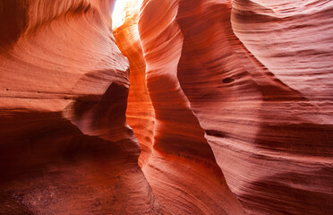 The Antelope Canyon, near Page, Arizona, USA