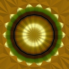 multicolor Mandala Kaleidoscope for Events, Background, Backdrop, Intro, Burn. Beautiful multicolor kaleidoscope texture. Glowing mandala artwork 3d illustration.