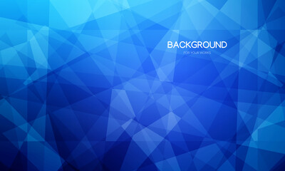 Blue gradient abstract background vector illustration with geometric pattern.