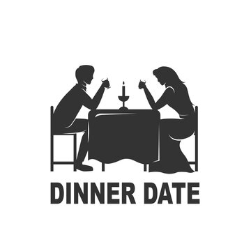 Diner Date Logo Design Vector