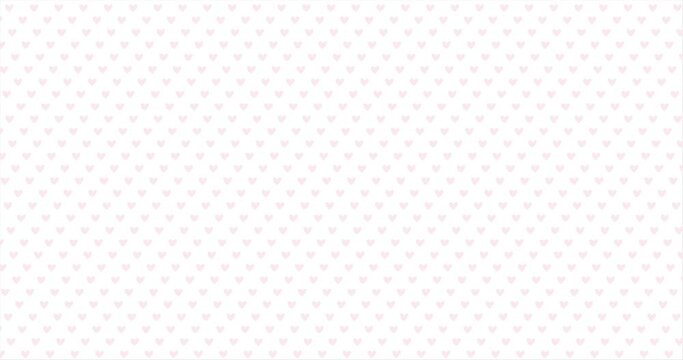Seamless pattern vector with hearts. On white background. Seamless Psychedelic hearts for Valentines day concept. The 14th of February.