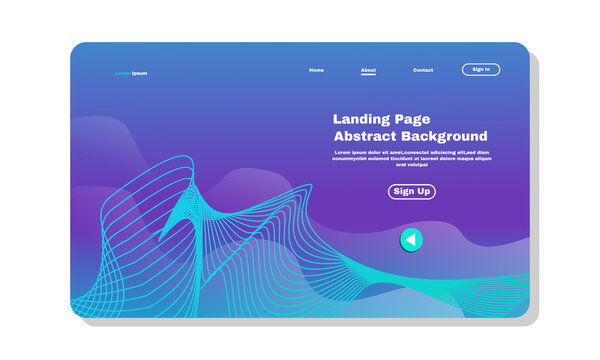 stock illustartion asbtract background landing page template design can be used web development ui banners part 1