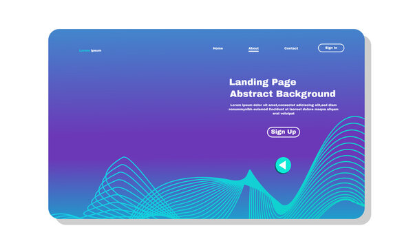 stock illustartion asbtract background landing page template design can be used web development ui banners part 4