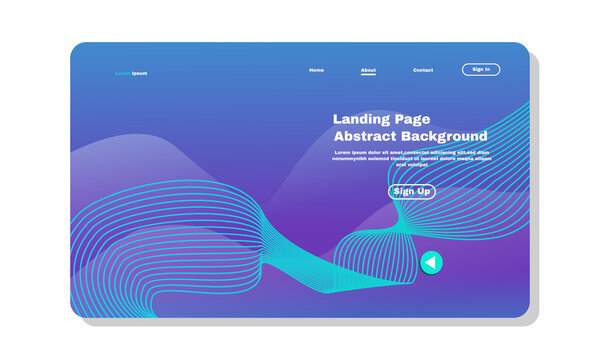 stock illustartion asbtract background landing page template design can be used web development ui banners