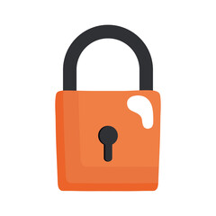 safe secure padlock isolated icon vector illustration design