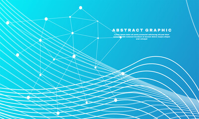 stock illustrator geometric abstract background with connected line and dots network connection background part 2