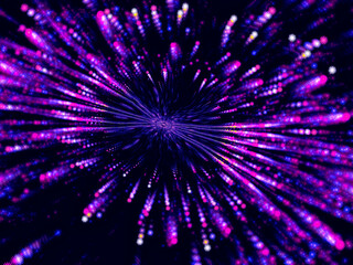 Fireworks - abstract digitally generated blurred background with light effects