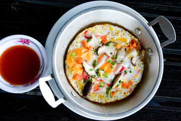 eggs wiht vegetables breakfast