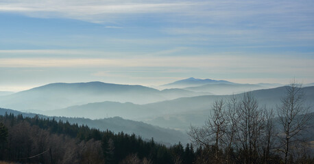 Fototapeta na wymiar Fantastic winter landscape in the Tatra Mountains, Poland. 