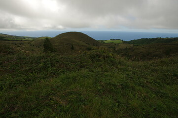 Azores islands, natural landscapes in Sao Miguel