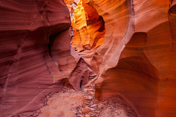 The Antelope Canyon, near Page, Arizona, USA
