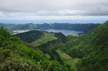 Fototapeta premium Azores landscapes, nature and trekking