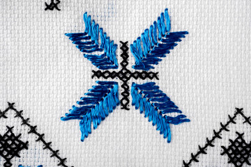 ethnic pattern of folk embroidery