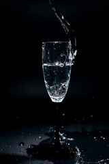 Water flowing into the fougere