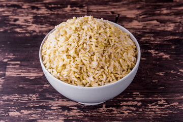 Brown rice raw Thai food