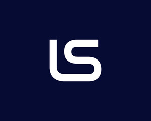 LS SL letter logo design vector template